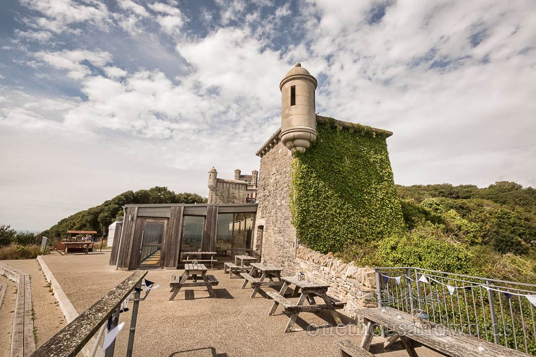 Durlston Castle in the country park above Swanage