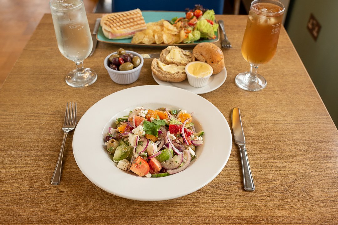 A table set for lunch at Seventh Wave