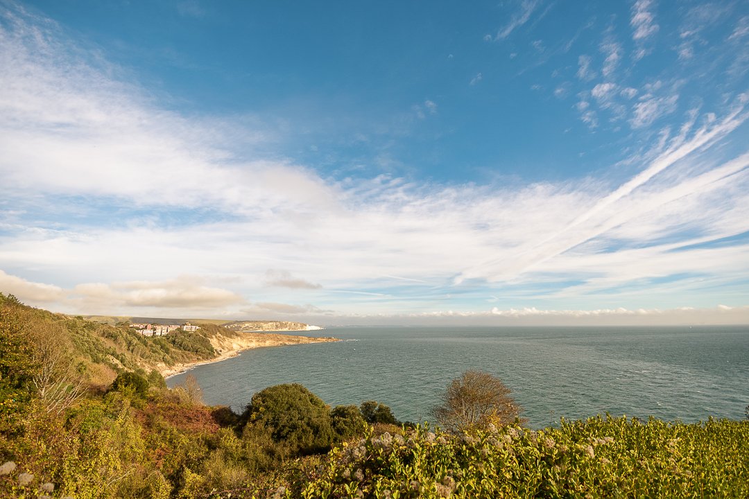 Open sea view from Durlston on the Jurassic Coast